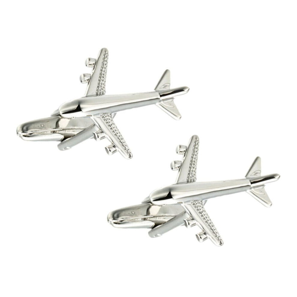 Airplane Cufflinks for Men - Stylish Suit Accessory, Unique Shirt Decoration for Weddings and Special Occasions