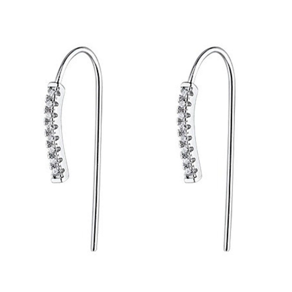 Diamond-Inspired Ear Cuffs for Women, Minimalist Design, 1 x 2.4 cm, Comfortable Alloy Material, Metal Finish