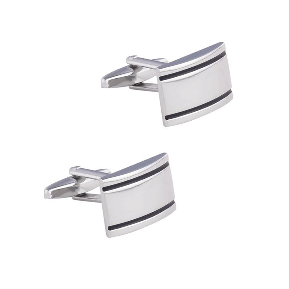 Cufflinks for Men, Smooth Brushed Metal French Shirt Cufflinks, White Fruit Peach5 Design, Elegant Formal Accessories