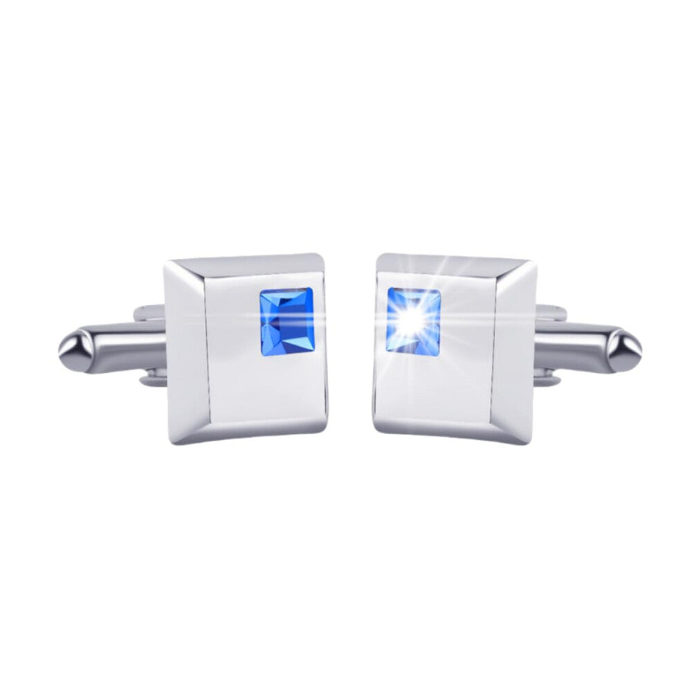 Cufflinks For Men With Square Diamonds 1 Pair Elegant Stainless Steel Cufflinks For French Shirt