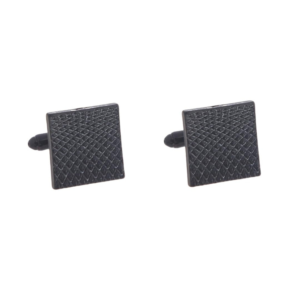 Cufflinks For Men, 1 Pair of Square Pitted Cufflinks With French Suit In Silver