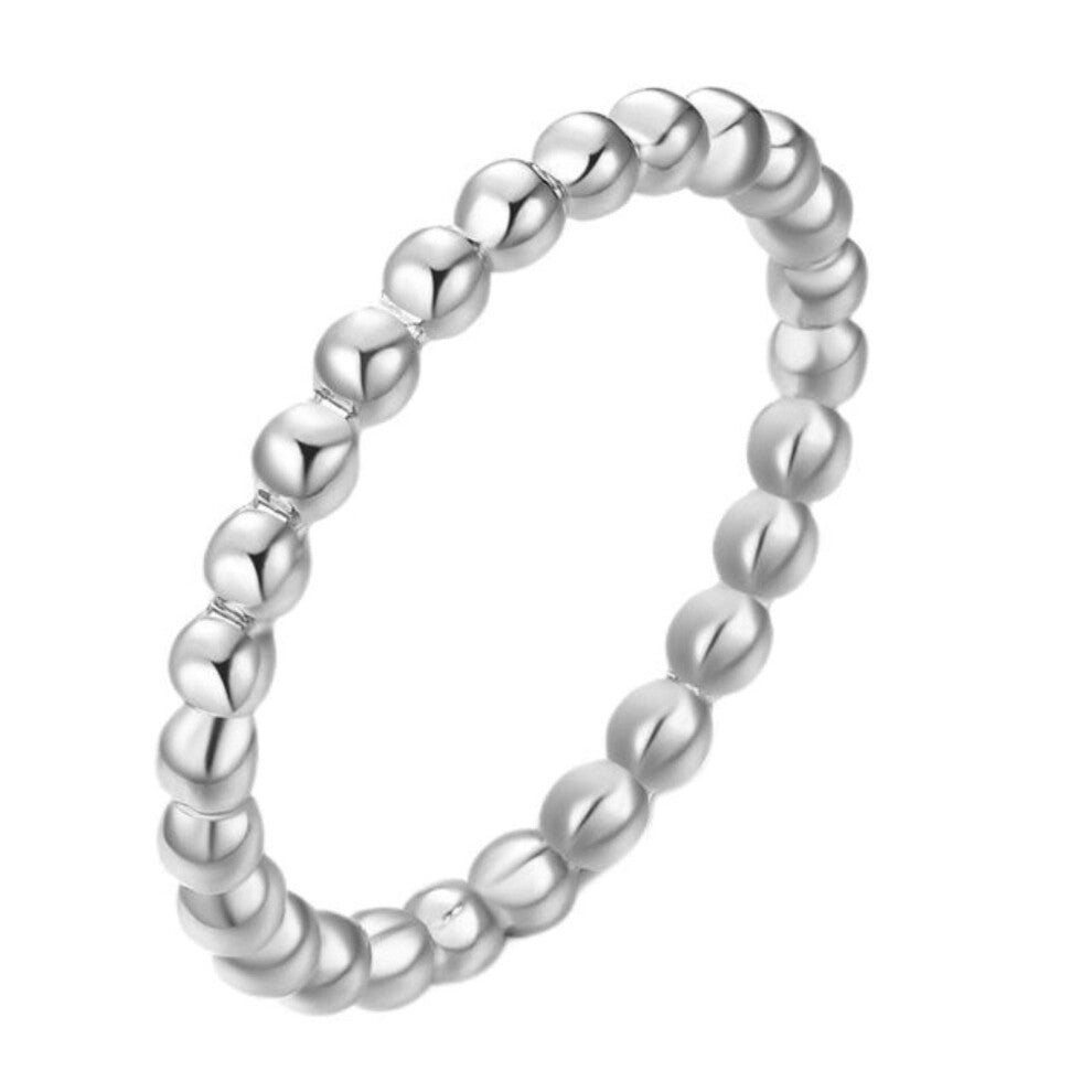 2mm Stainless Steel Ankle Rope Twist Ring for Women, Stackable Braided Engagement Promise Jewelry, Size 9, CG1493-S