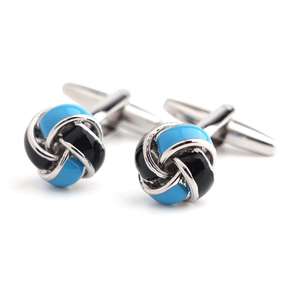Men's Shirt Cufflinks Fried Dough Twist Design, French Cuff Style, Business Formal Wear for Dress Shirts