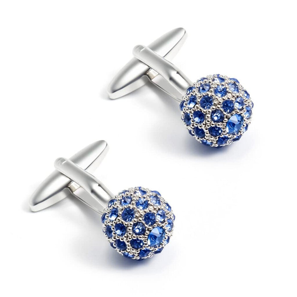 Ball Cufflinks for Men, Casual Business French Shirt Buttons, Color A, One Size Fits All