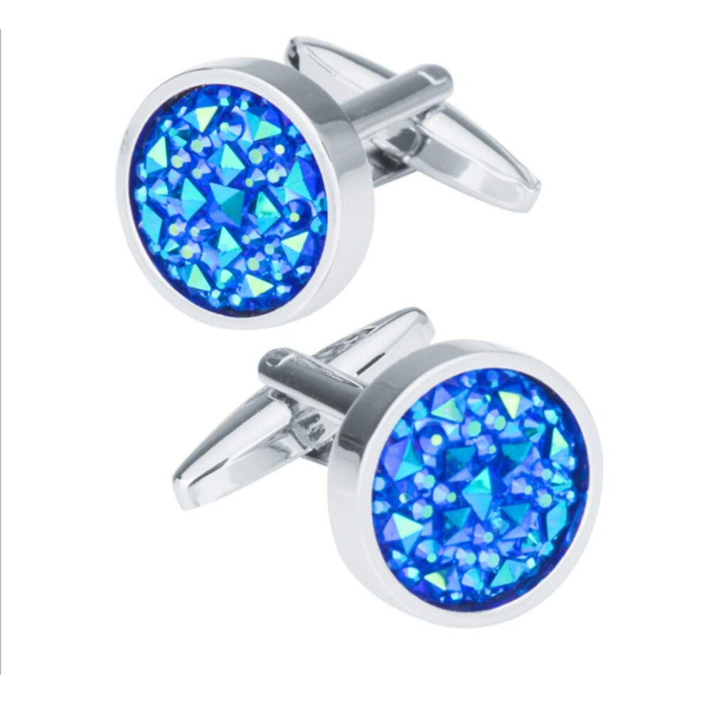 Men's Crystal Cluster Cufflinks, Wedding Gifts, Individual Design Shirts, Elegant Style