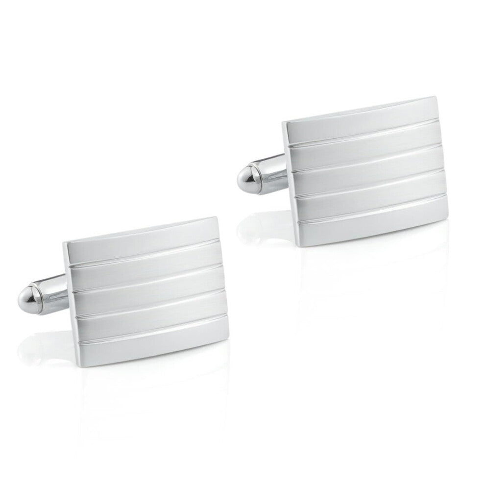 Simple Shiny Metal Cufflinks For Men - French Shirt, Classic Style, High-Quality Material, Elegant