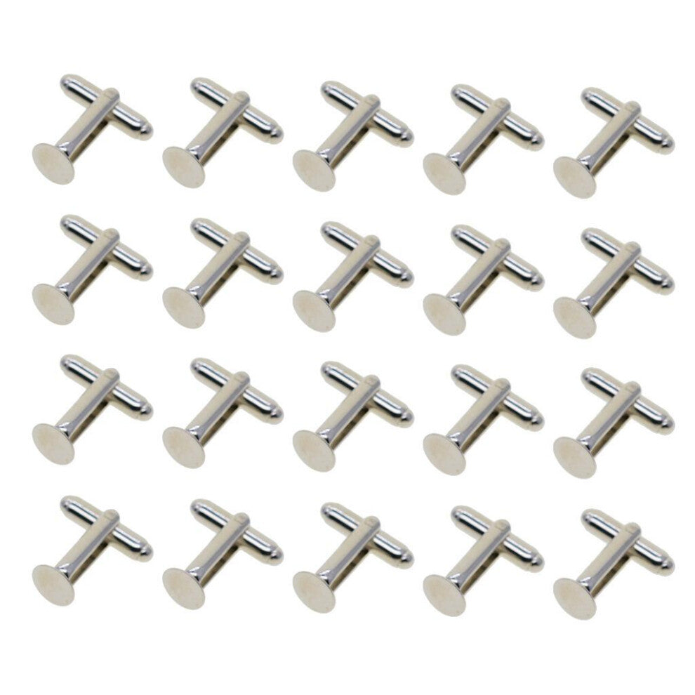 20piece Customize Style With Brass Made Round Edge Cufflink Durability