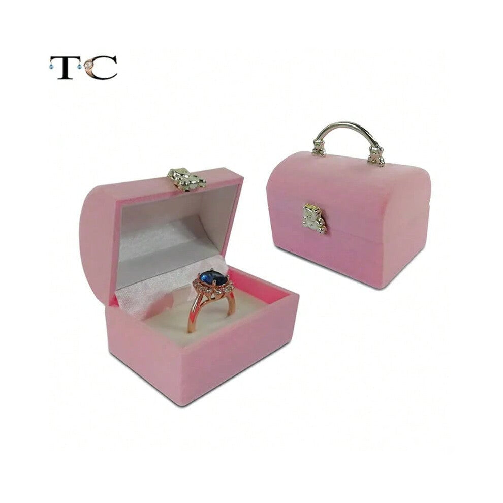(Mini Box) Creative Velvet Jewelry Box Mini Container Ring Box Earrings Rings Storage Box Small Accessories Display Gift Box