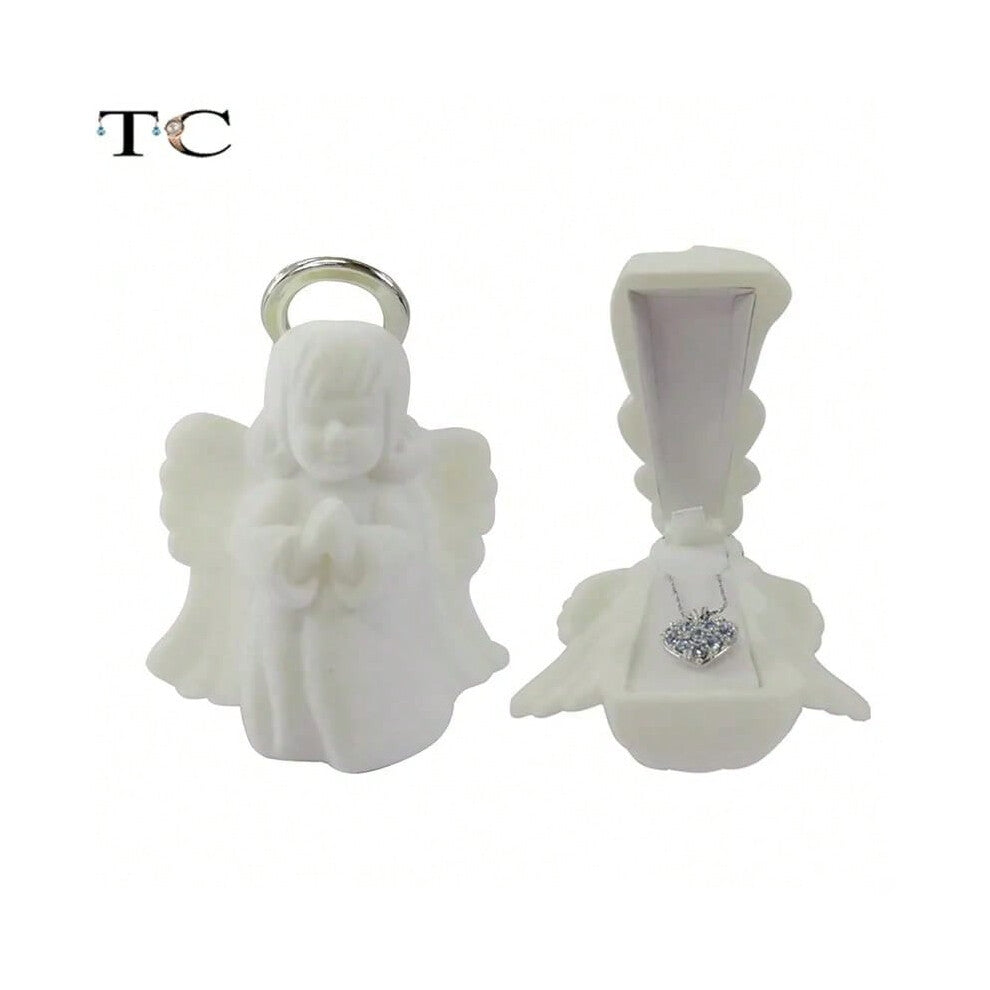(Angel) Creative Velvet Jewelry Box Mini Container Ring Box Earrings Rings Storage Box Small Accessories Display Gift Box