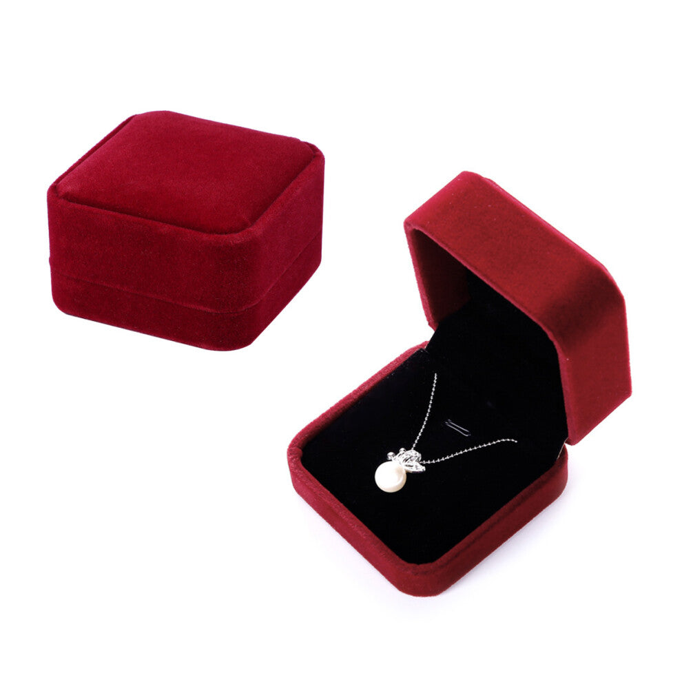 Box Necklace Storage Organizer Accessories Red Watch