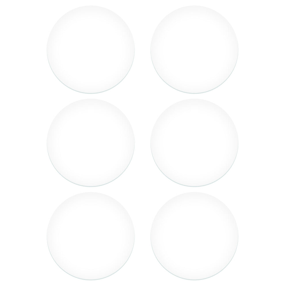 6pcs Watch Crystal Lens Round Accessories Glass