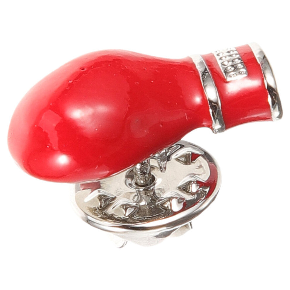 Boxing Lapel Pin Red Metal 1set