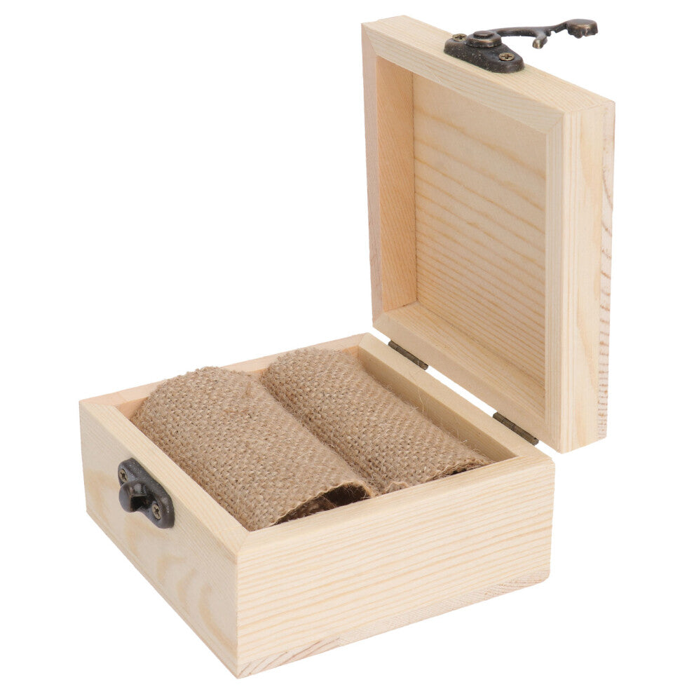 Mr Mrs Printing Wooden Rustic Wedding Box Engagement Box Holder