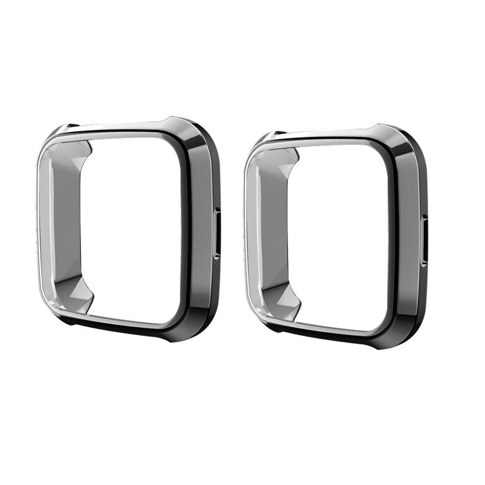2 Pcs Watch Screen Protector Plating Protective Case Anti- Cover