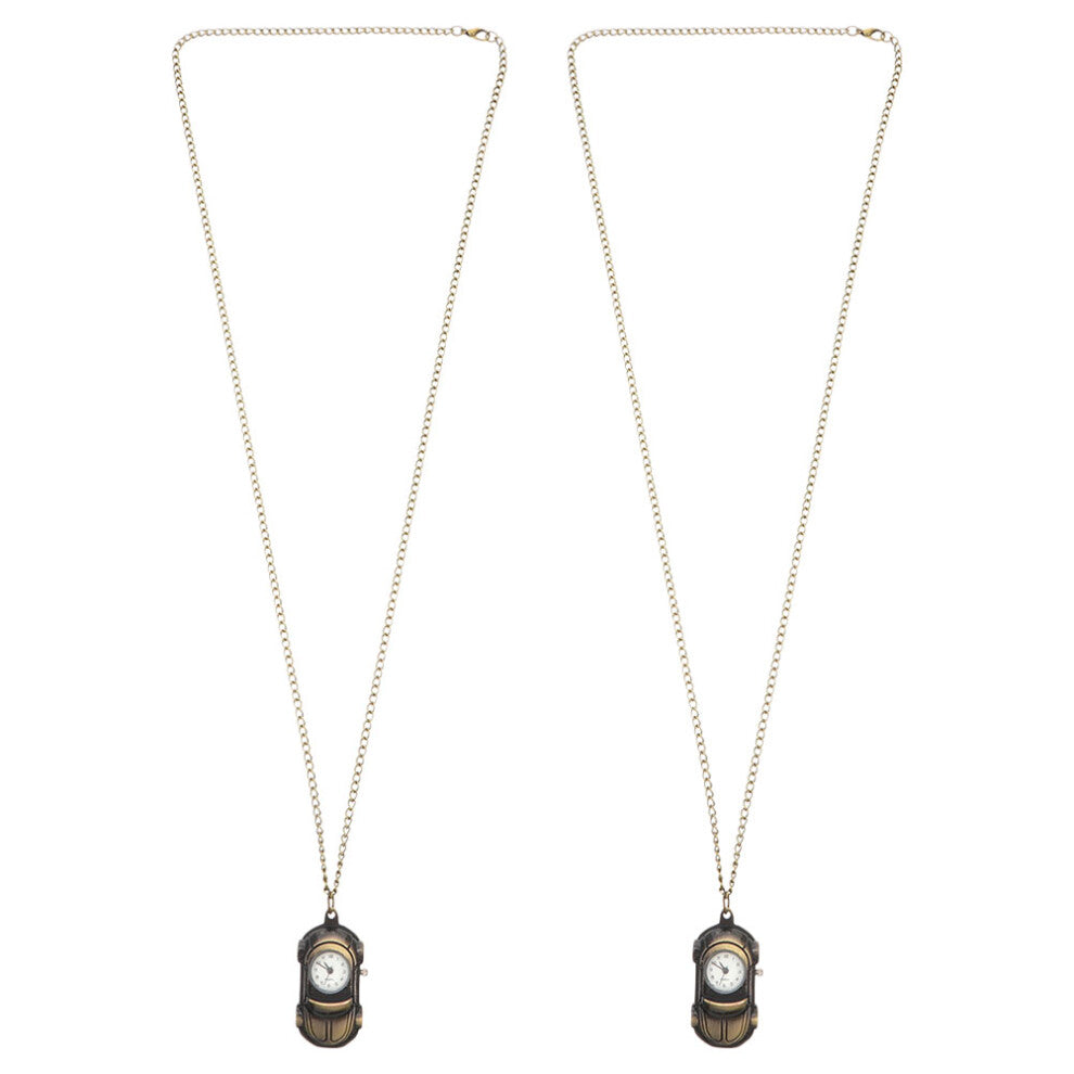 Mlins 2 Pcs Chain Watches For Men And Women Man Olive Green