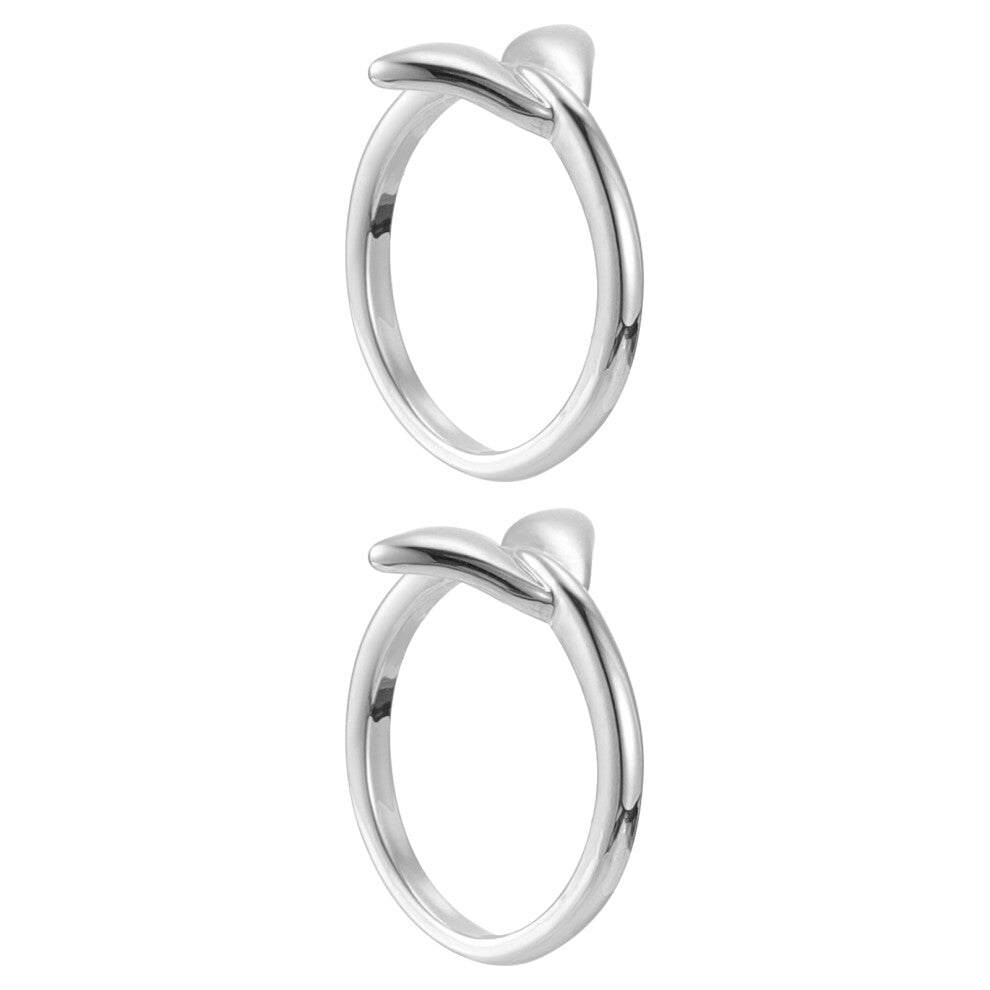 2pcs Whale Mermaid Tail Adjustable For Women Wedding Engagement