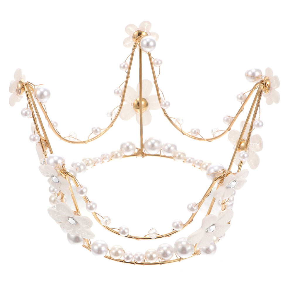 Raindrops Crown Shape Cake Decor Assorted Color Safe Bridal Headdress