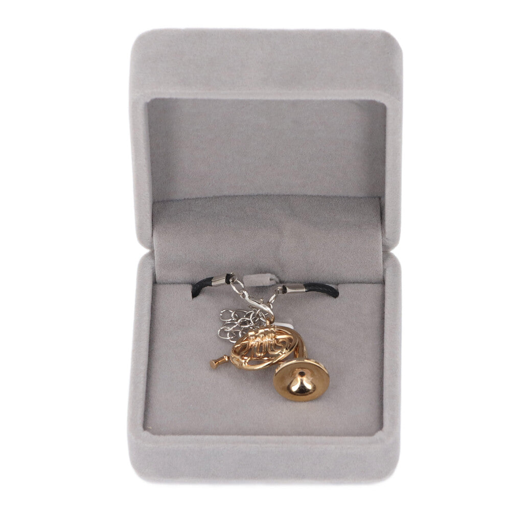 Trumpet Necklace Jewelry Round Shape Gold Music