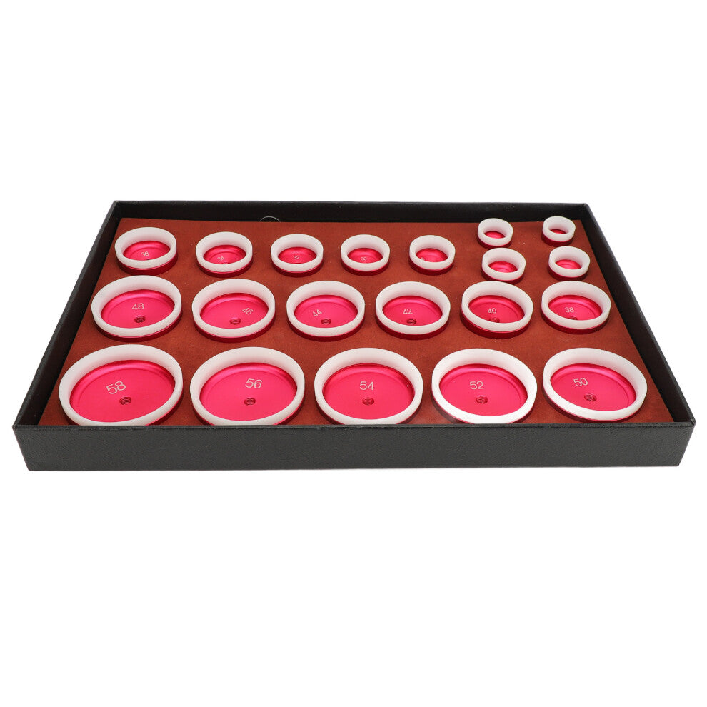 20pcs Watch Back Press Die Set, Metal-ABS, Fits 20-58mm Watches