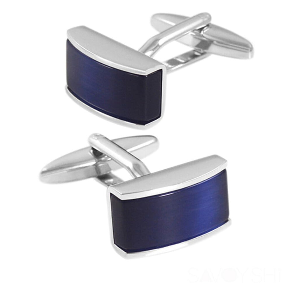 Jewellery Shirt Cufflinks for Men Blue Black Graduated High Quality Abotoaduras Formal Wear Accessories