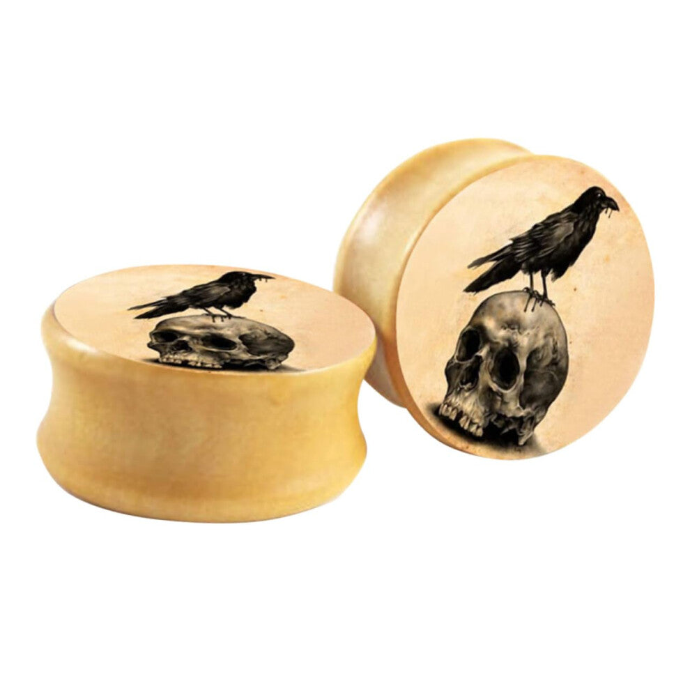 Ear Dilator Ear Studs Multicoloured Expander Jewellery Spiral Gauges Filigree Wood Ear Accessories Pack of 2