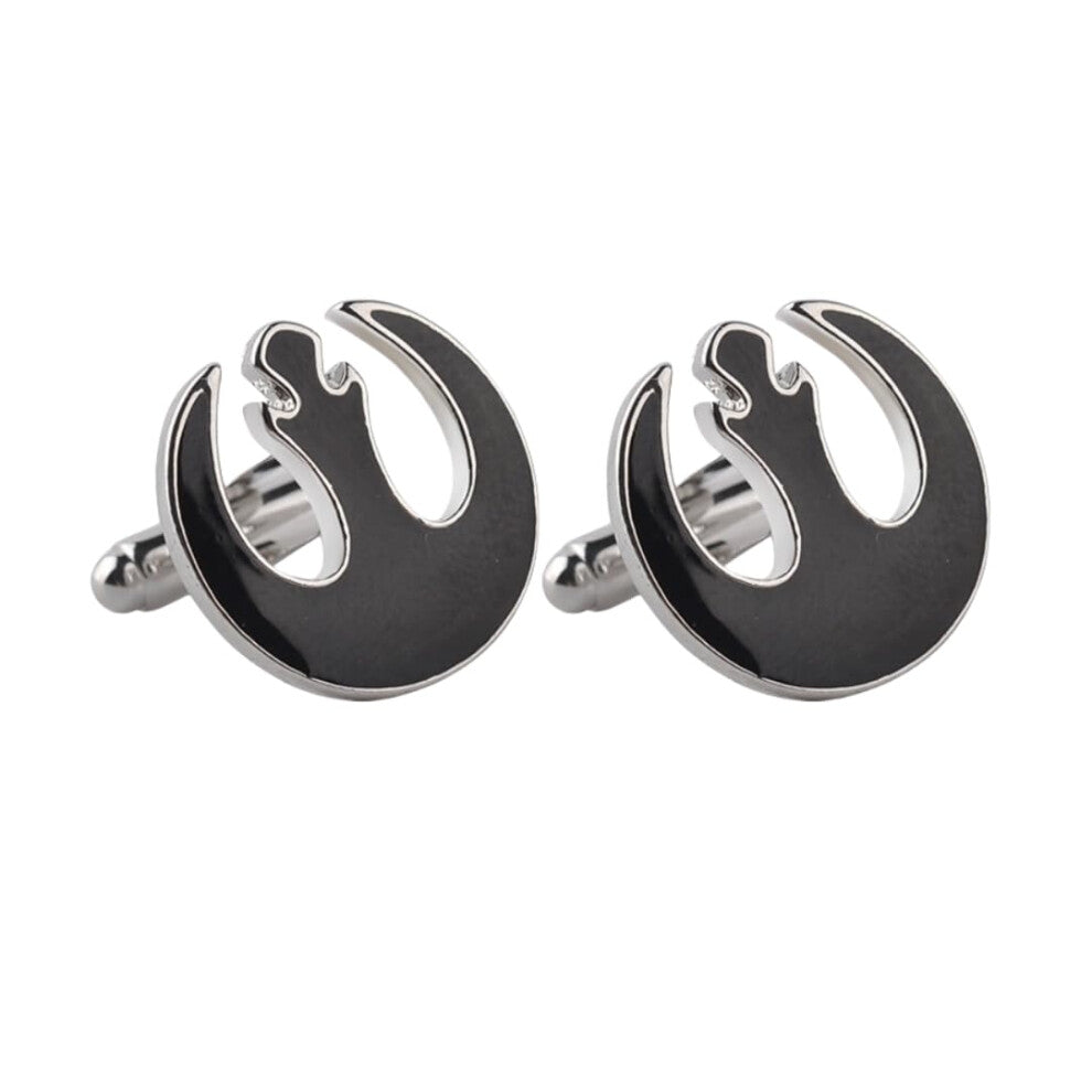 Cufflinks For Men Cufflinks Pair For French Shirts, Silver Color, Classic Style for Star Wars Rebels Alliance