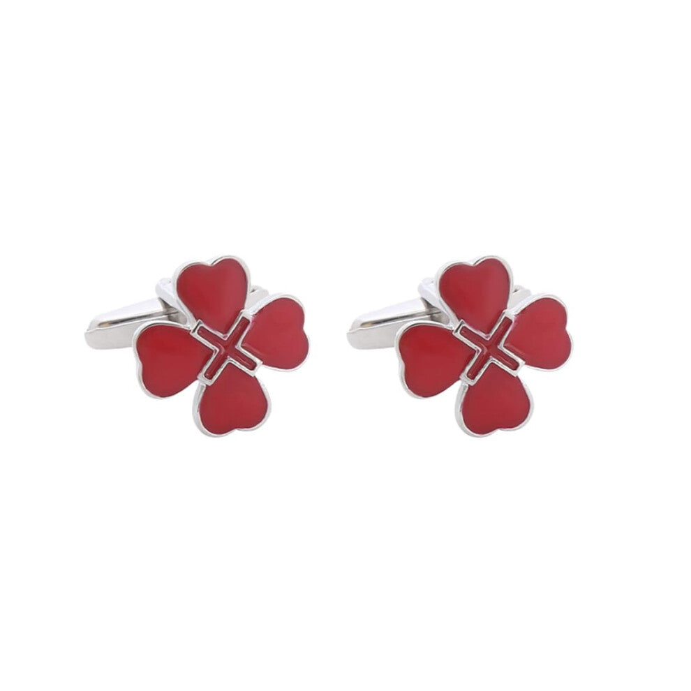 Cufflinks For Men 1 Pair Small Straw French Cufflinks With Silver Finish For Dress Shirts