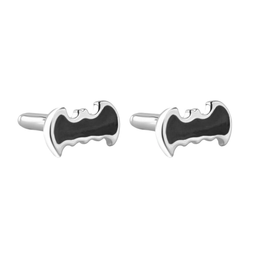 Cufflinks for Men 2 Pair Black Bat Cufflinks for French Shirt Suit Elegant Accessory