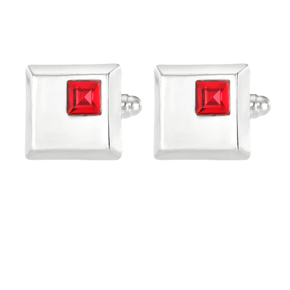 Cufflinks for Men, 1 Pair Square Diamond Cufflinks, French Shirt Accessory, Elegant Formal Style