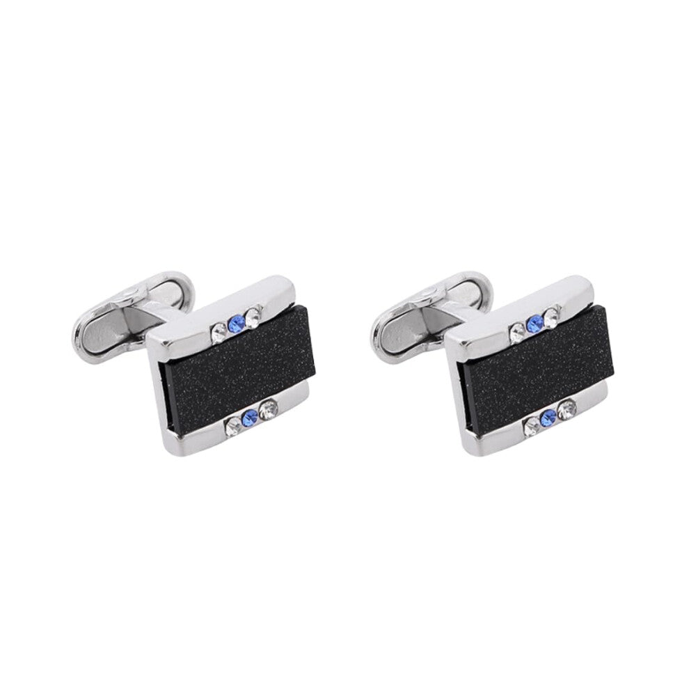 Cufflinks for Men 1 Pair Diamond-Studded Starry Sky Design French Cuff Links for Dress Shirts
