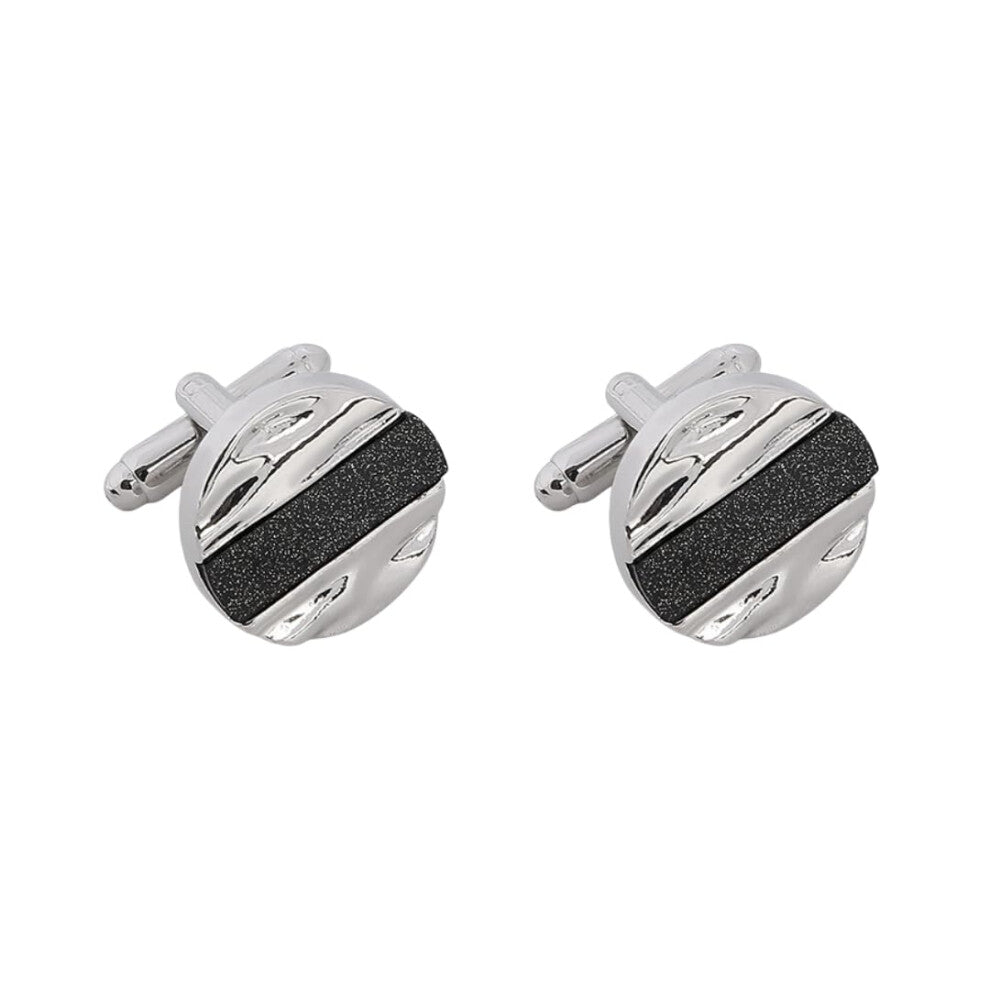 Men's Cufflinks - Diamond-Encrusted Starry Sky Cufflinks for French Dress Shirt, 1 Pair