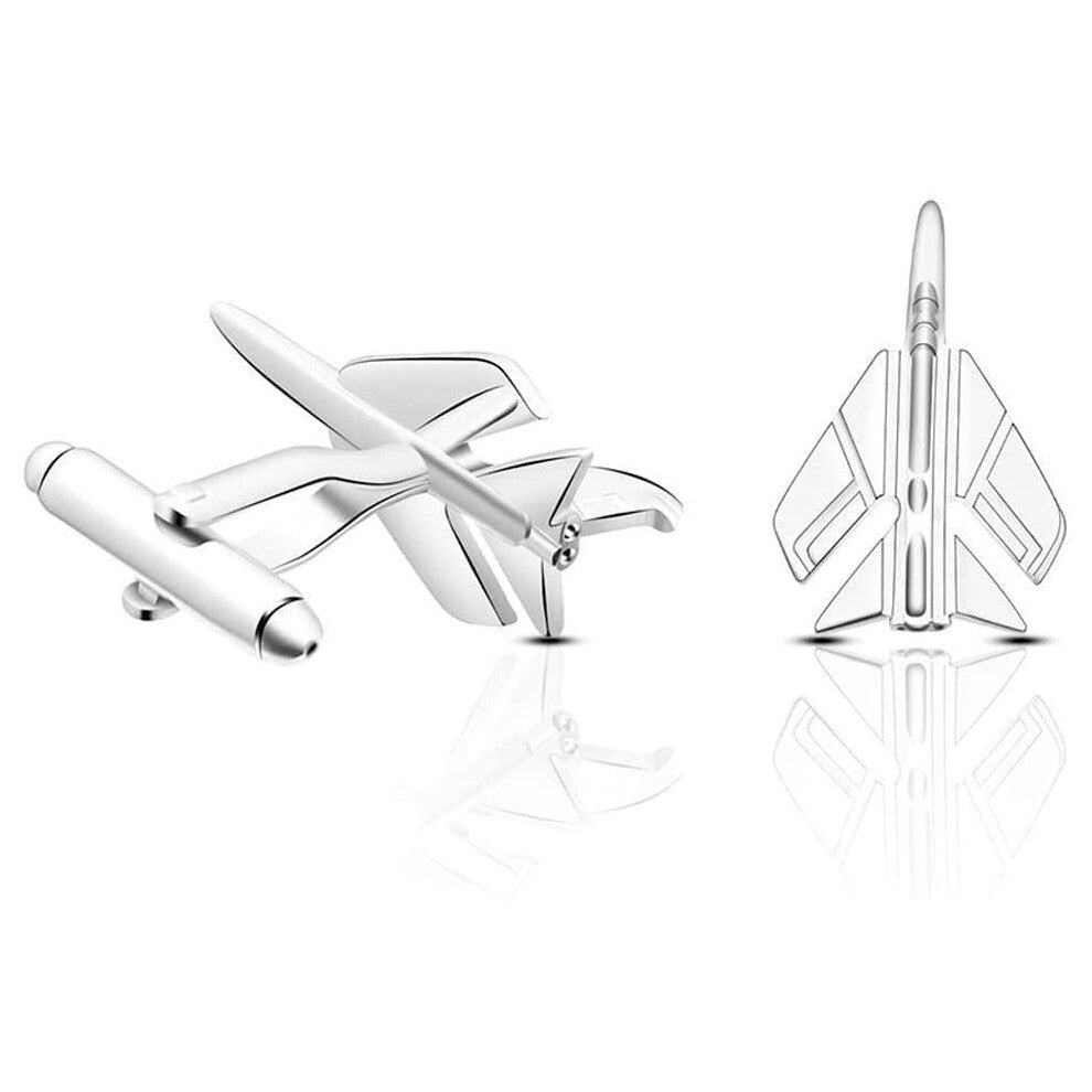 Men's Cufflinks Elegant Style Creative Fashion Fighter Model Business Shirt Cufflinks in Plain Jewelry Design