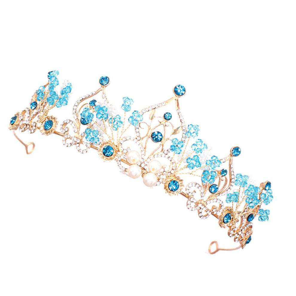 Girls Headdress Crown for Little Girls, Party Accessories, Adjustable Size, Floral Design, Pink Color