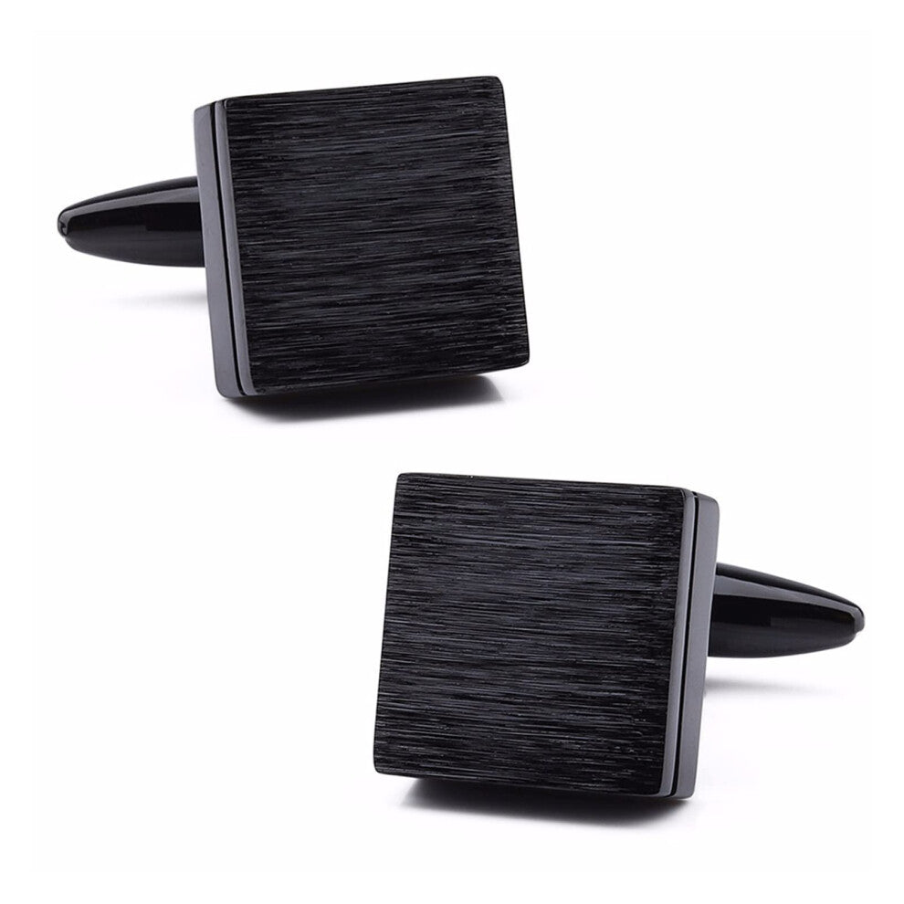 Cufflinks for Men, Square Design, Dress Shirt Accessories, Business Style, Decorative Stainless Steel Buttons