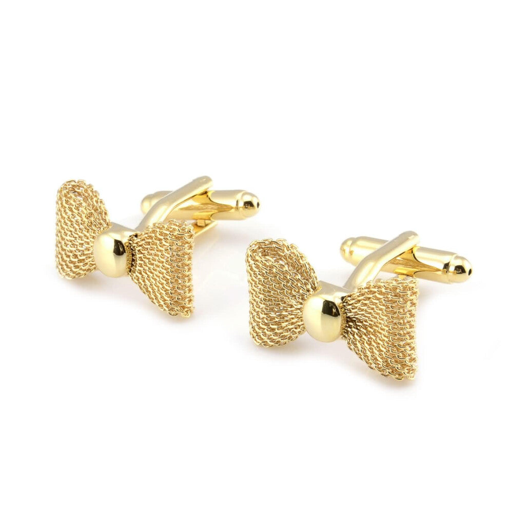 Men's Shirt Cufflinks, Personalized Knot Cufflinks in Gold Silver, Elegant Cufflinks for Shirts
