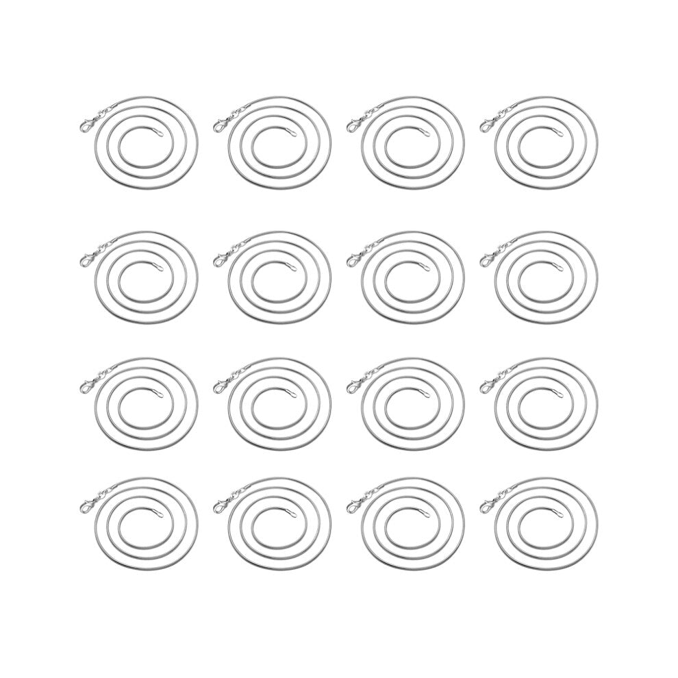 Jewellery Chain Silver Plated 30pcs 18 Inch