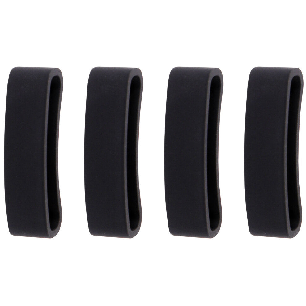 4 Pcs Watch Strap Loop Black Accessories Band Buckle