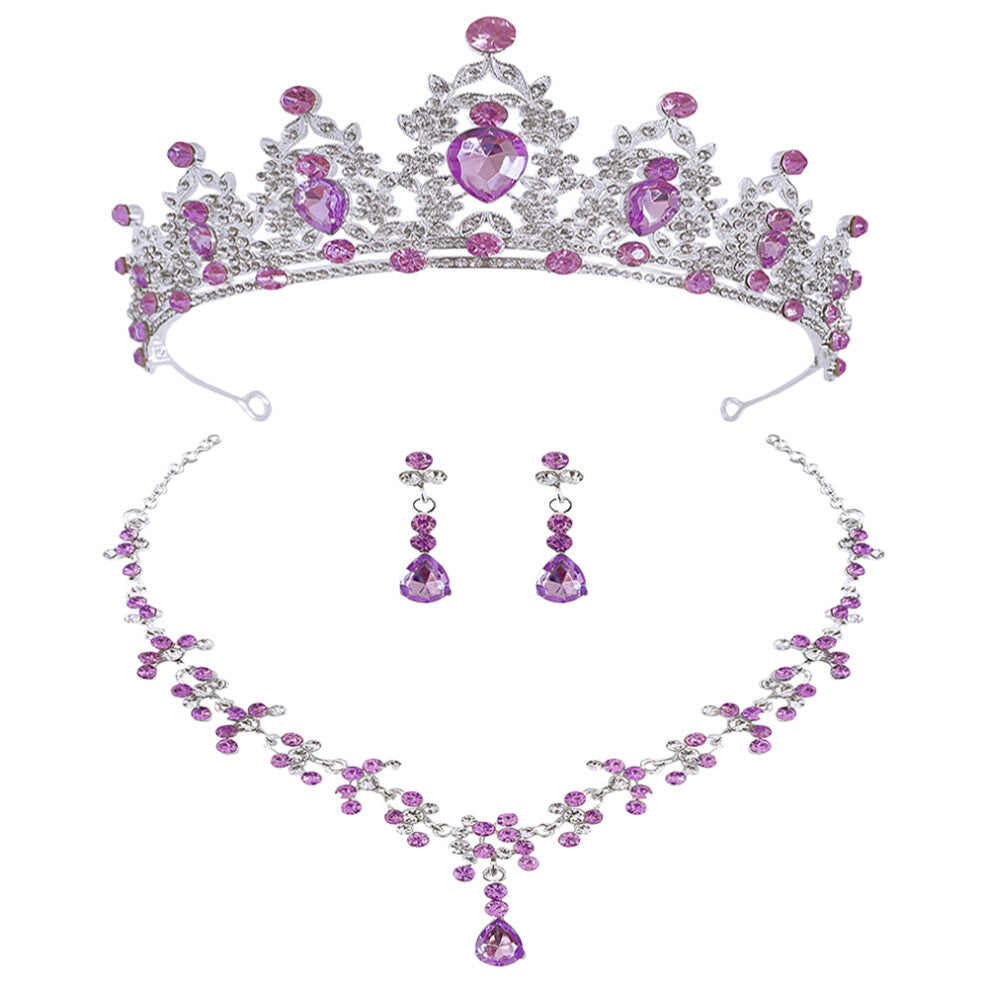 Bridal Jewellery Set Crown Earring Multi 1 Set