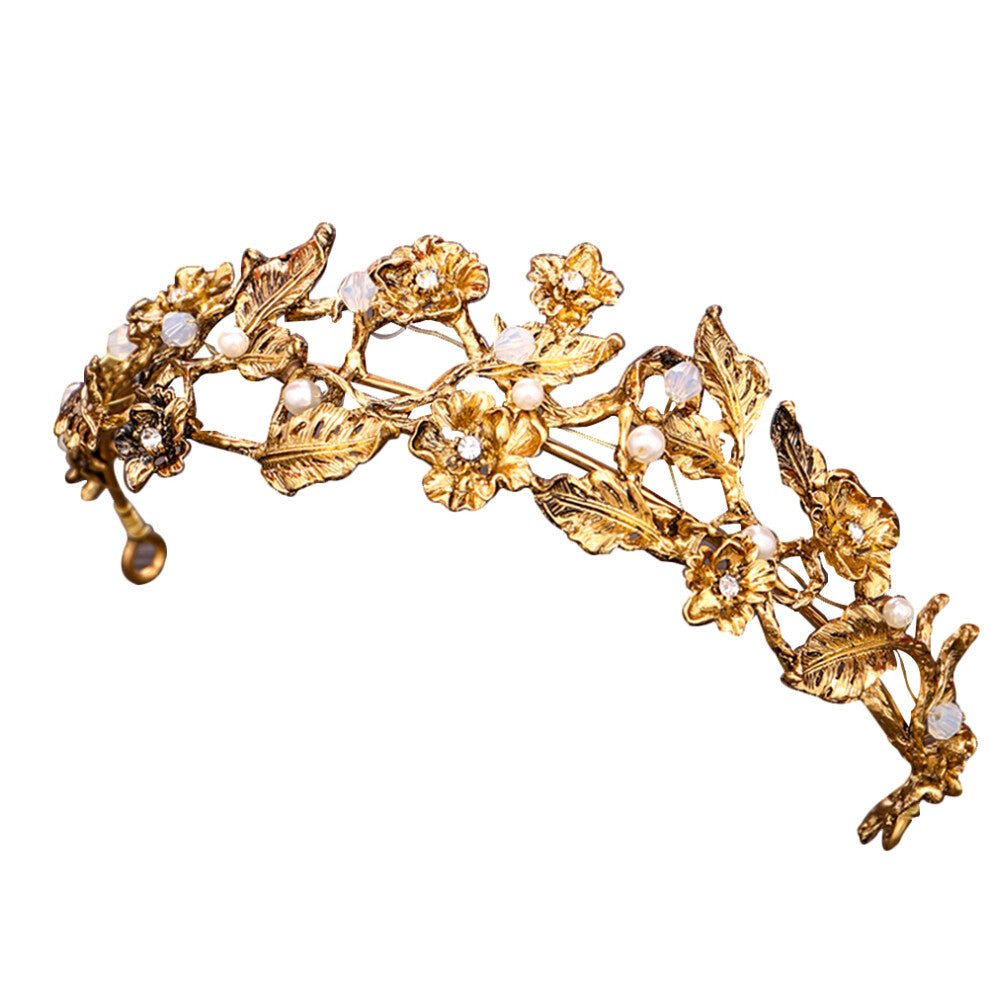 Tiara Crowns Leaf Hair Crowns Jewelry Hair Accessories For Wedding