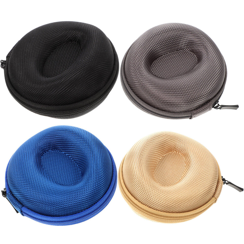 4pcs Earbud Cases Portable Eva Carrying Cases Storage Bags