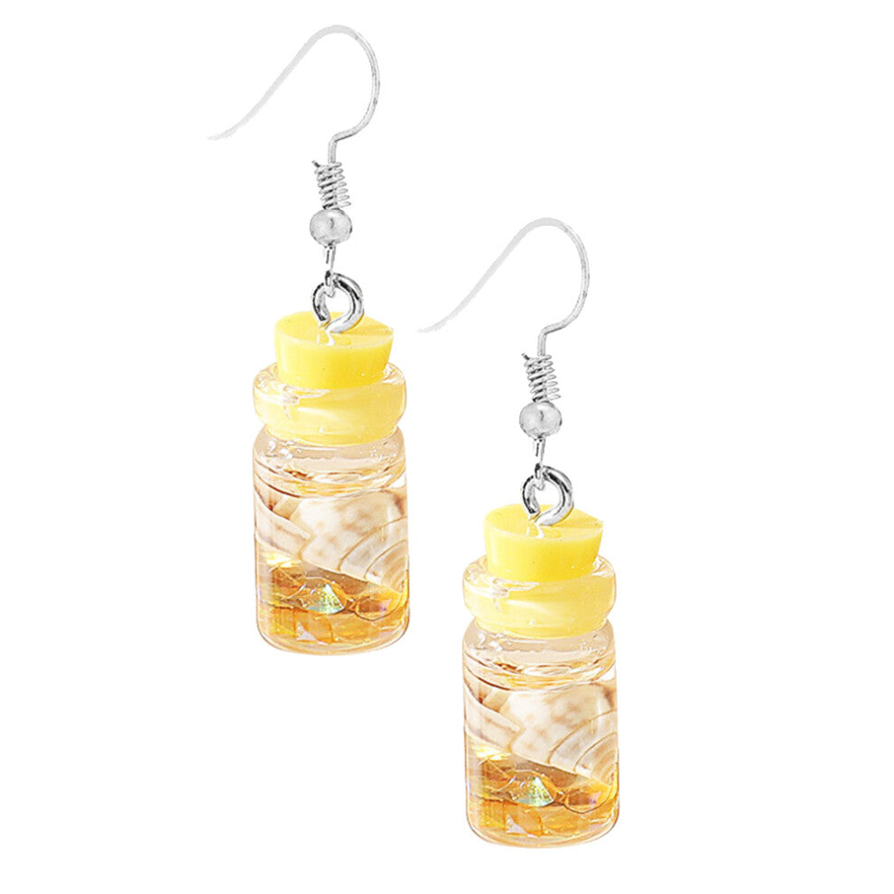 Women Ocean Ear Sea Shells Bottle Charming Earrings Miss