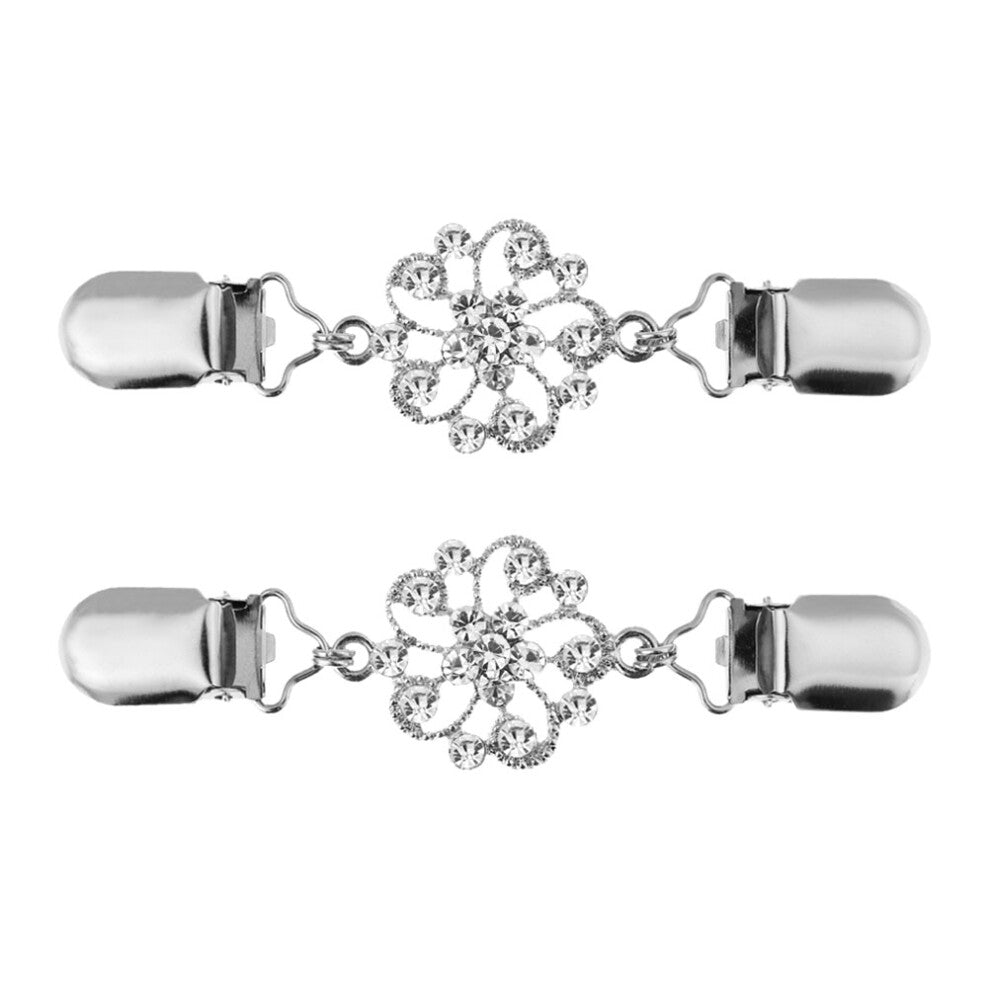 2 Pcs Clips Jewelry Accessories Cardigan Women Sweater Clasps For