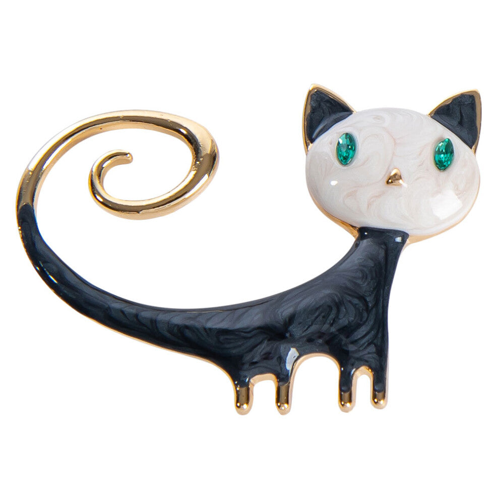 Cute Cartoon Cat Brooch Chic Clothing Accessories 1pcs