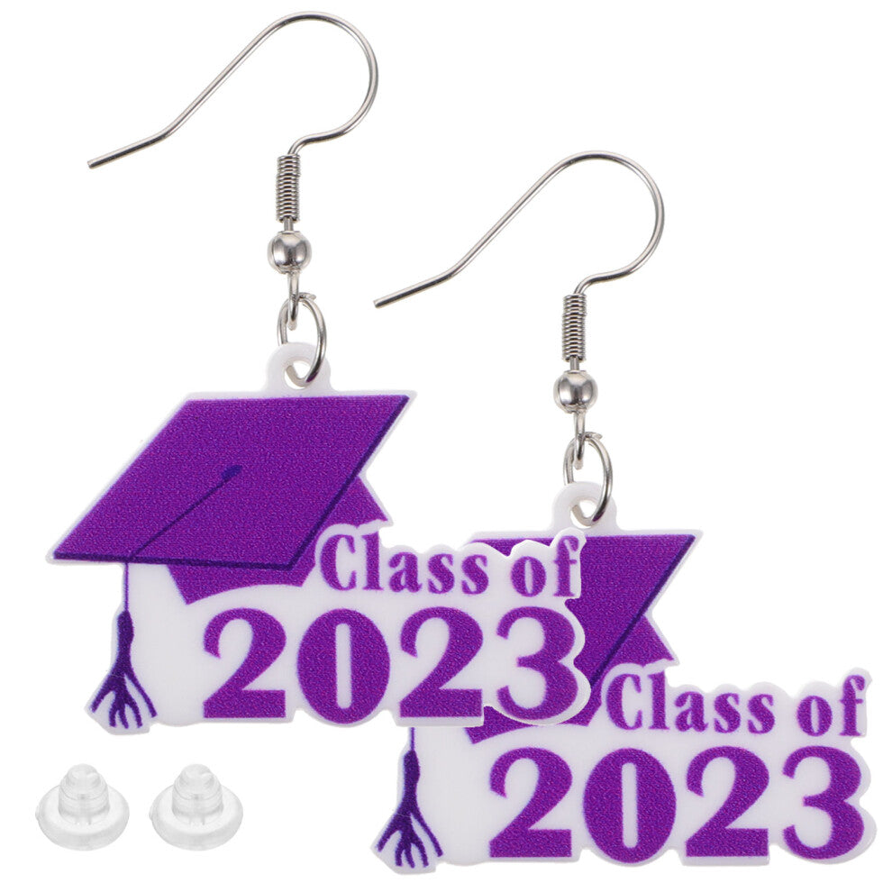 Zehuanyu  Charms For Earrings Graduation Gift Decor Stole Miss Purple