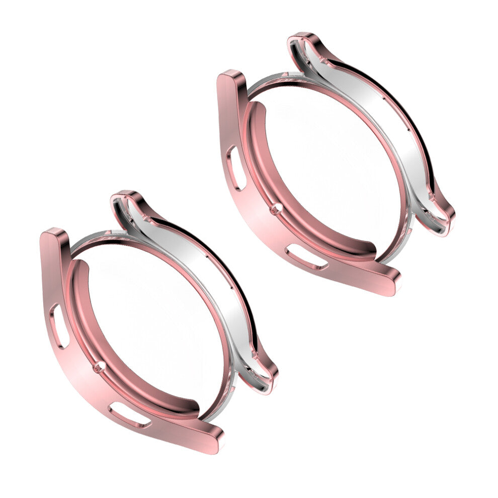 Watches Dome Cover Tpu Pink Full Coverage 2pcs