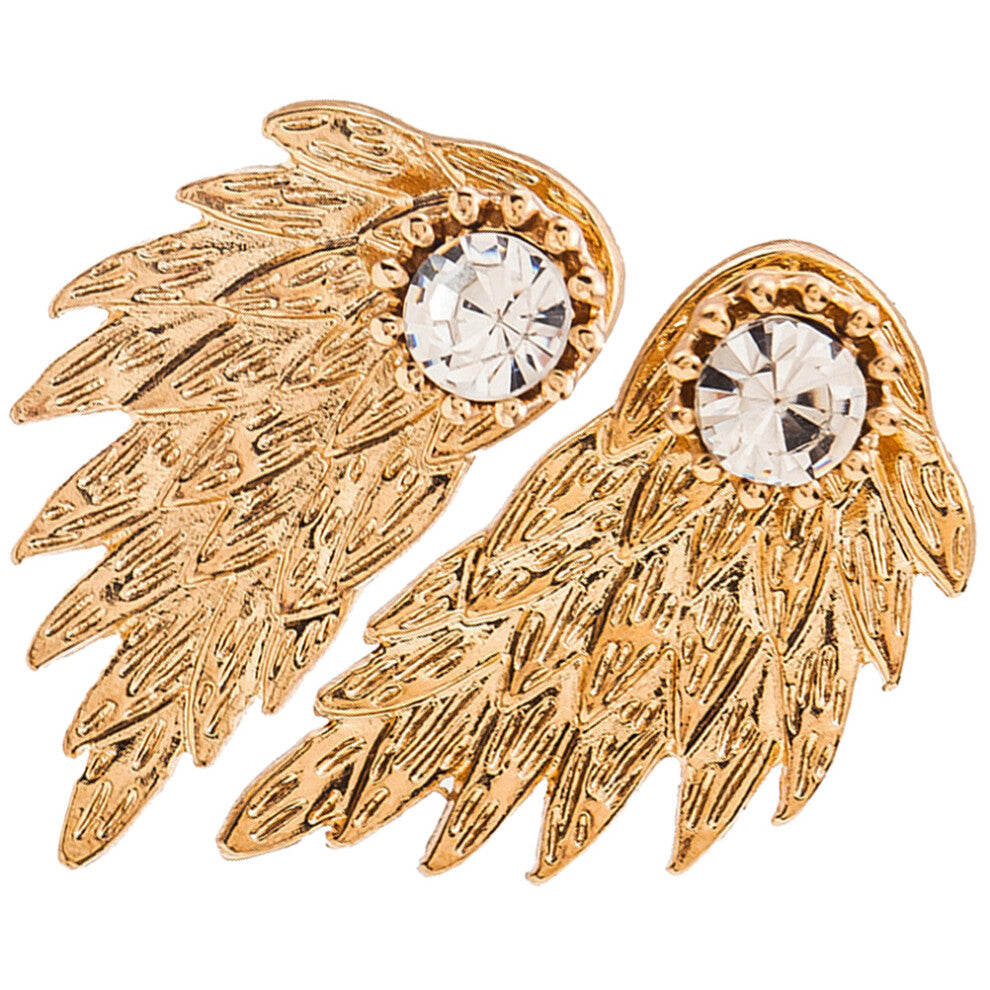 Ear Accessories Wing Earrings Golden 1 Pair