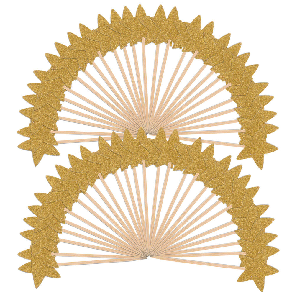 Worgeous  70 Pcs Cake Decoration Combination Glitter Toppers Child