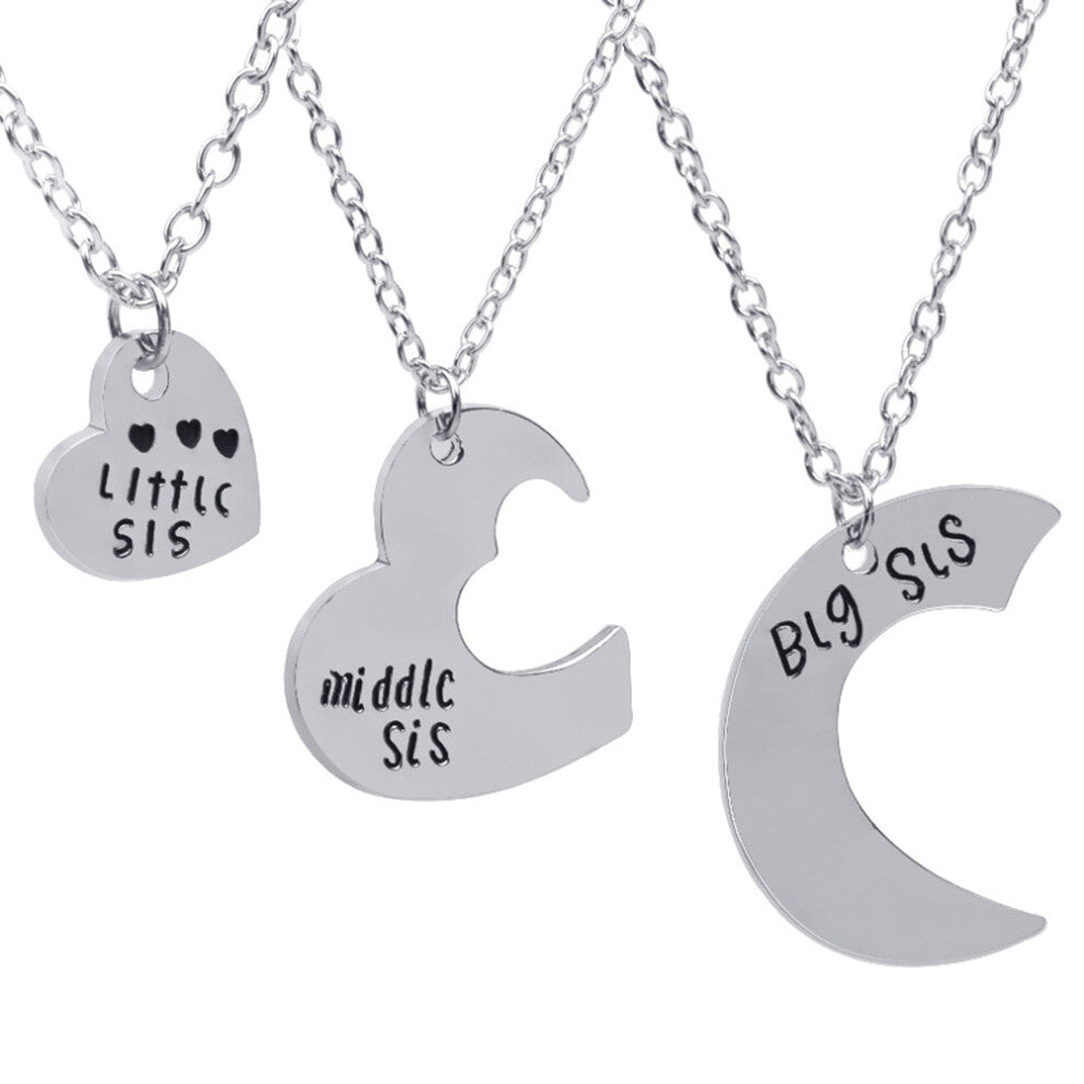 Necklaces For Girls Heart Charm Graduation Jewelry Puzzle Pendant