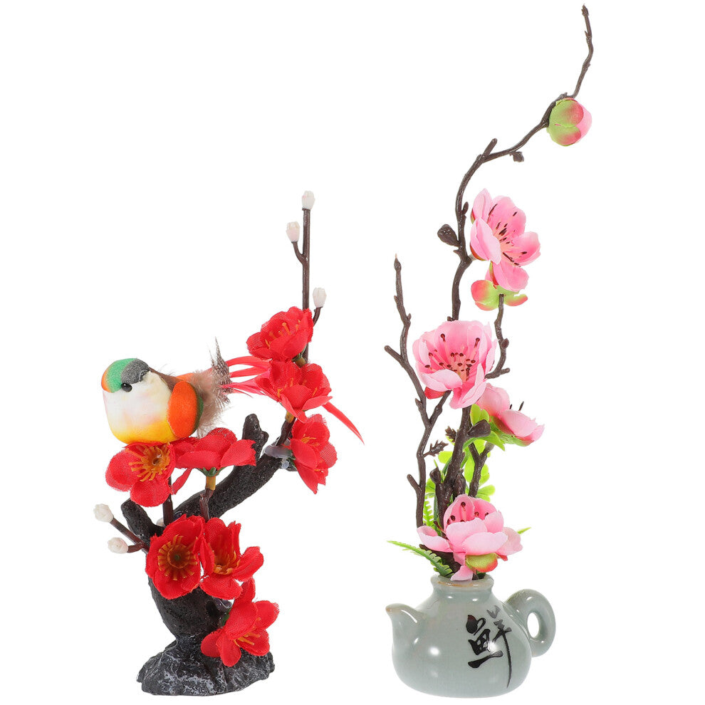 10 Pcs Sushi Decoration Cake Decorating Plum Vase