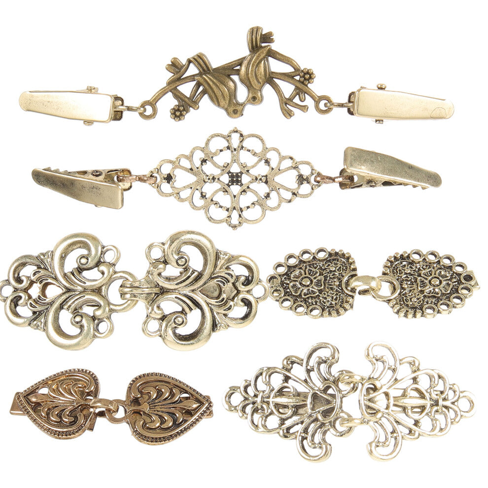 Liyunmiao Women'S Cardigan Para 6pcs Vintage Sweater Clips